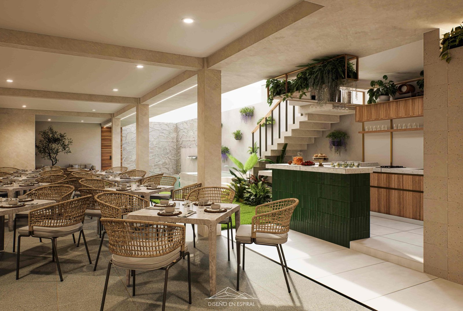 Comedor con diseño contemporáneo en Tijuana por Diseño en Espiral