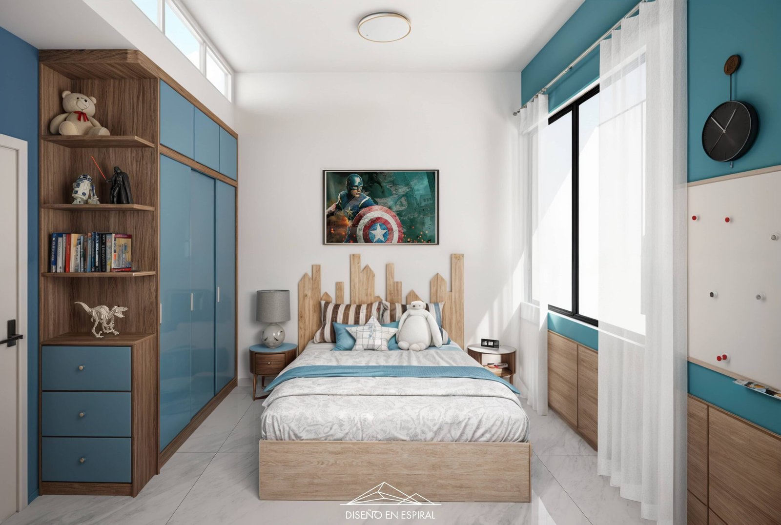 Recámara con diseño contemporáneo en Tijuana por Diseño en Espiral