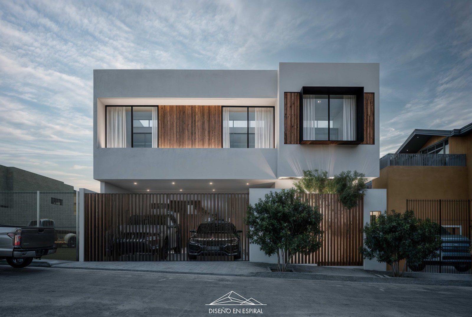 Residencial con diseño contemporáneo en Tijuana por Diseño en Espiral