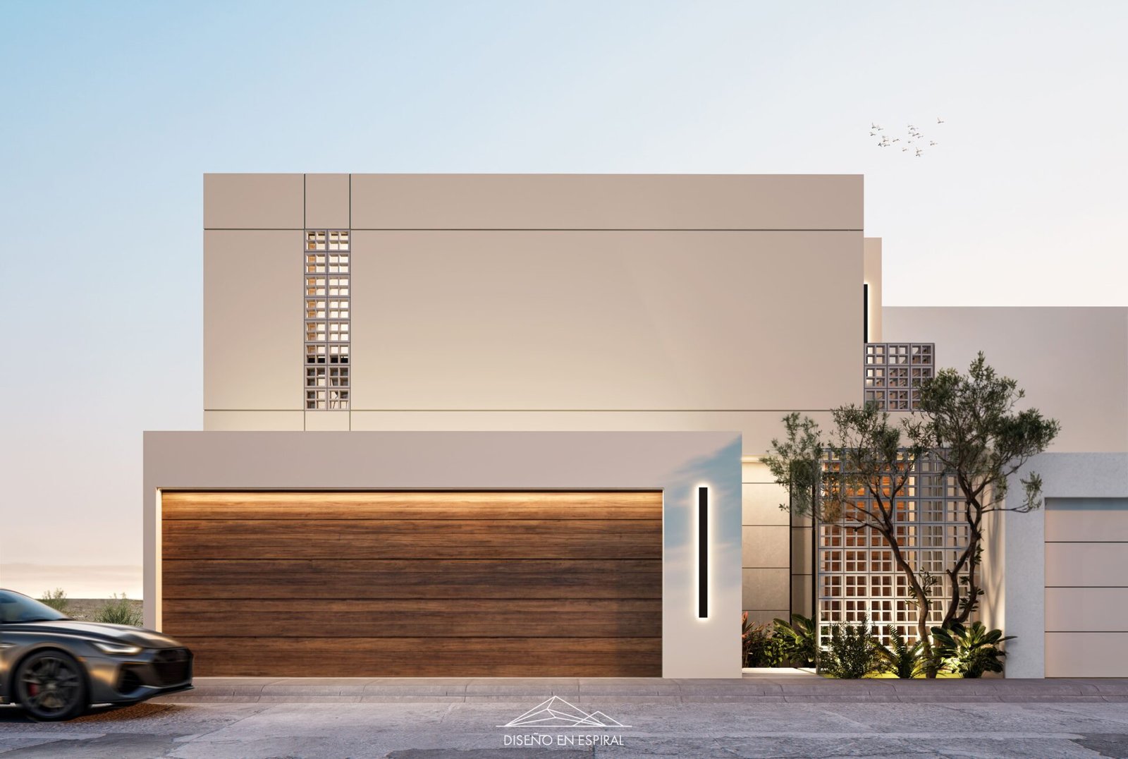 Residencial con diseño contemporáneo en Rosarito por Diseño en Espiral