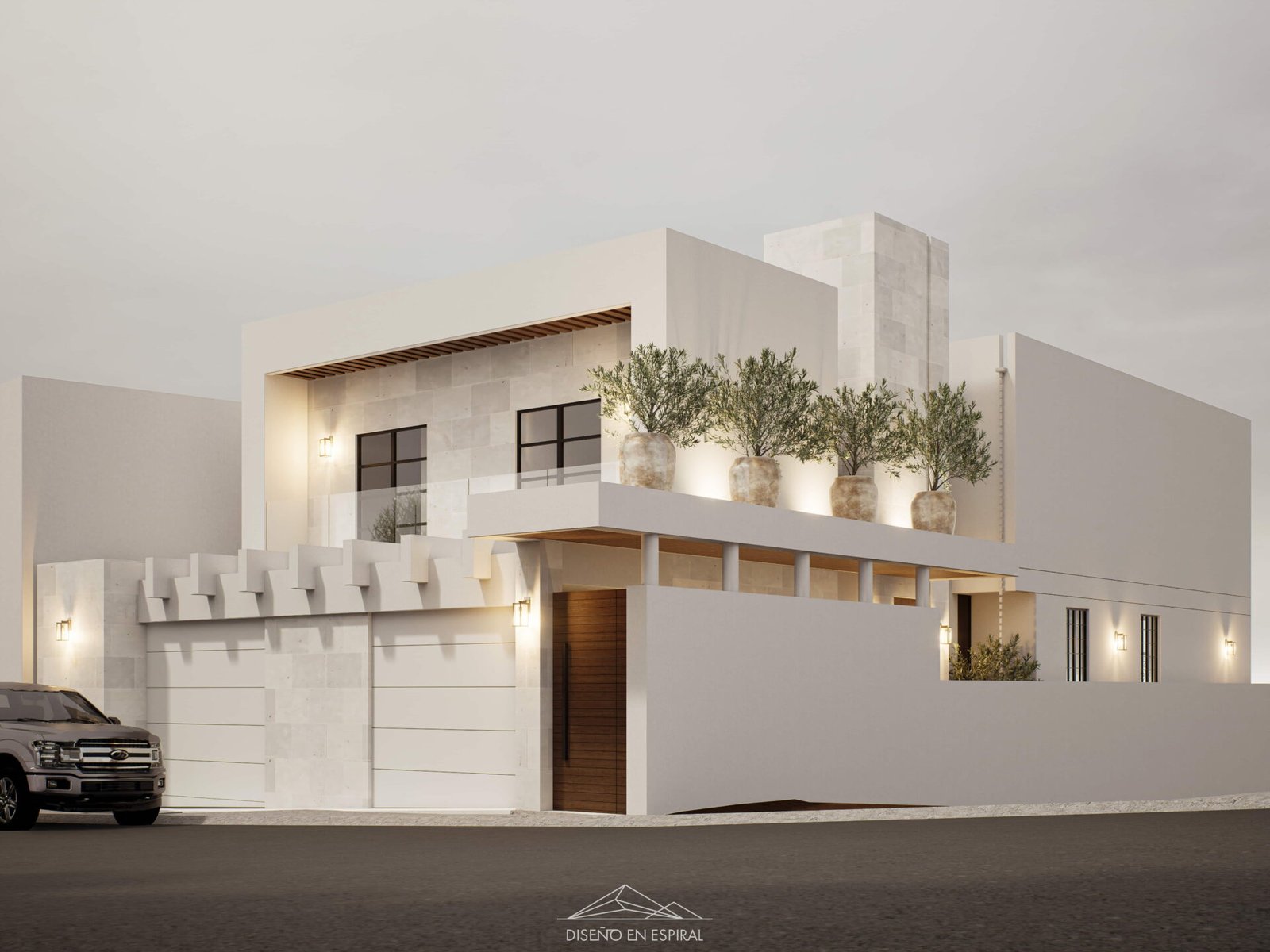 Residencial con diseño contemporáneo en Tijuana por Diseño en Espiral Arquitectura