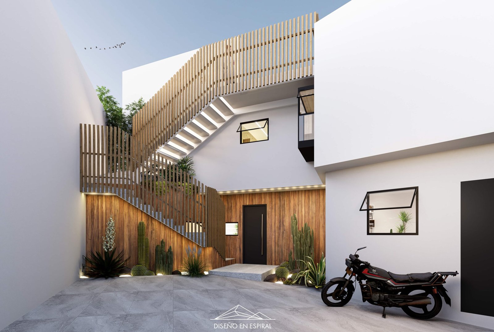 Residencial con diseño contemporáneo en Tijuana por Diseño en Espiral