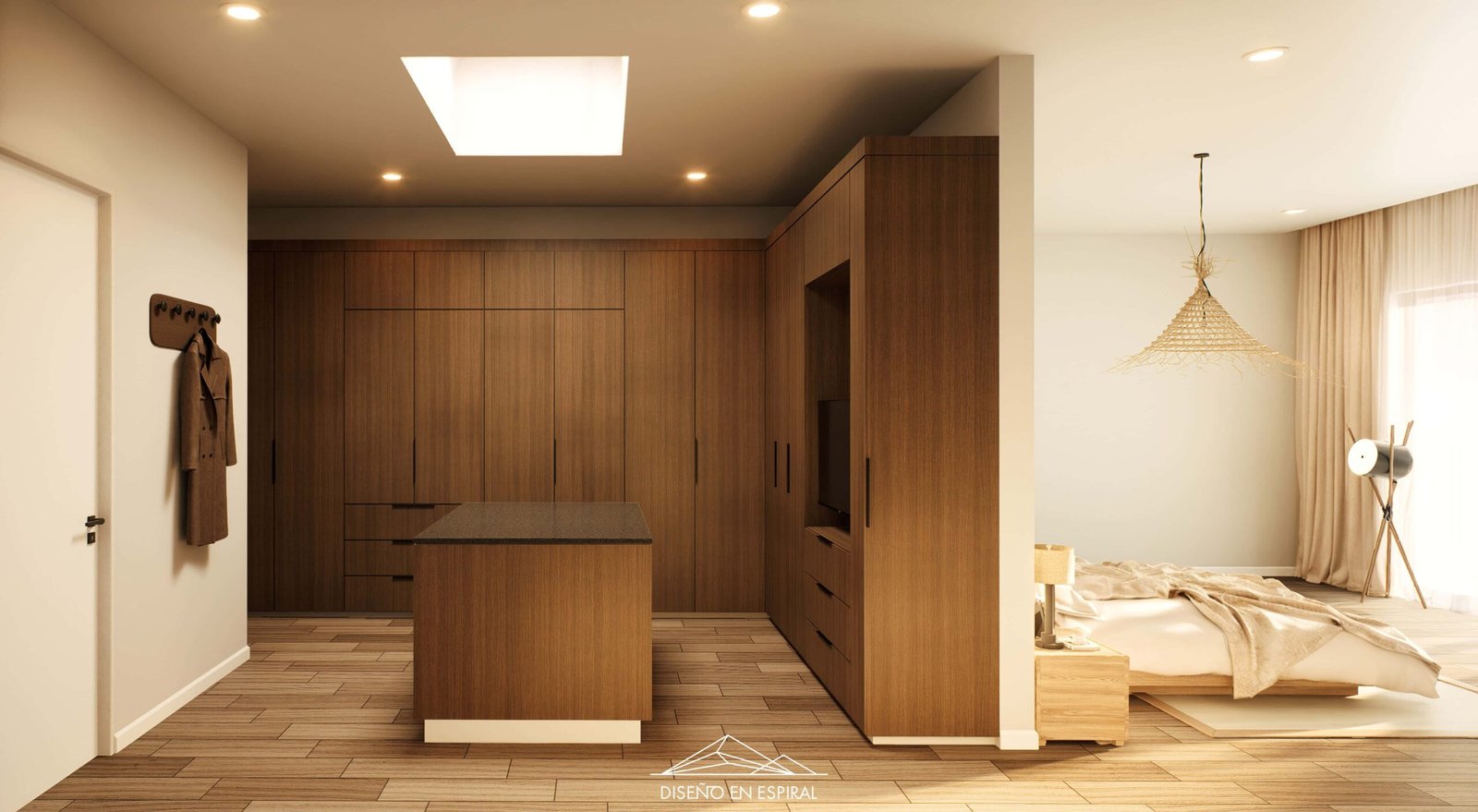 Closet con diseño contemporáneo en Tijuana por Diseño en Espiral